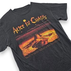 Alice In Chains Dirt Graphic T Shirt Mens S Black Cotton Grunge Rock Band Tee